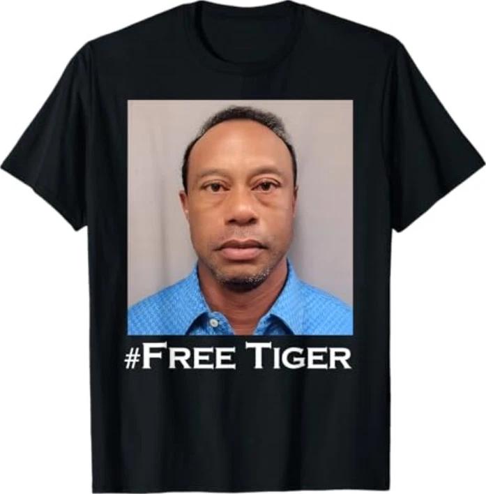 Free Tiger Shirt Golf Goat Celebrity Sports Funny Meme Tshirt S