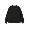 Li Ning Training Series Solid Color Loose Fleece Crewneck Sweatshirt Unisex Sweatshirt Black AWDRB76-1