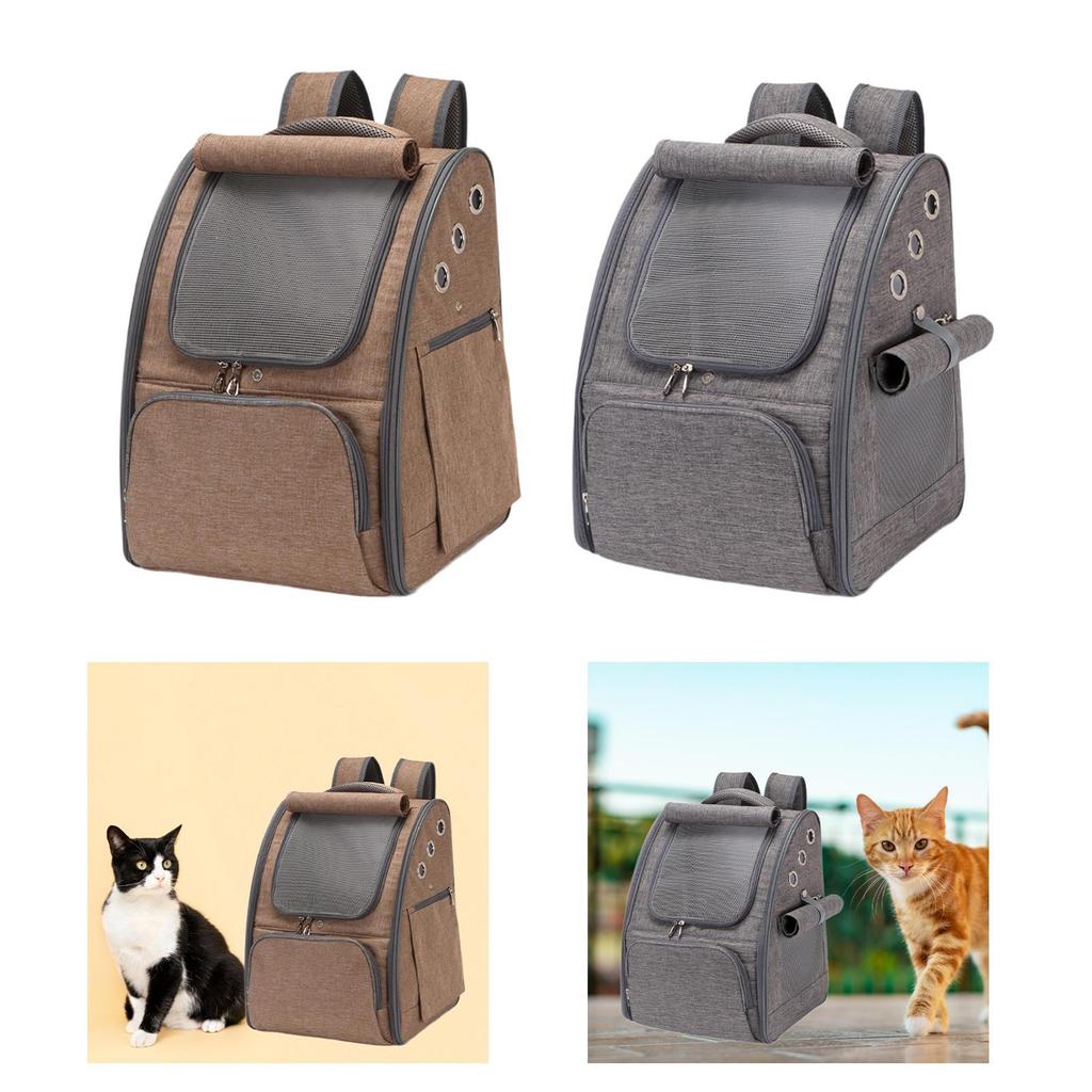 Pet Carrier Lightweight Rucksack Stylish Backpack Going Out Cat Knapsack Travel Bag for Outdoor Fishing Camping Walking Hiking