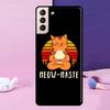 Funny yoga cat Phone Case For Samsung Galaxy S25 Ultra S24 S23 Ultra S9 S10 S20 S21 S22 Plus S24 FE Cover