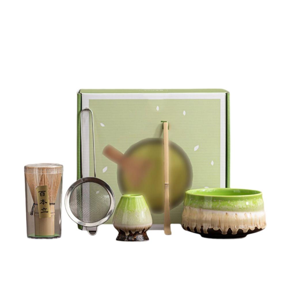 5Pcs/Set Tea Sticks Japanese Matcha Tea Set Reusable Chasen Traditional Matcha Gift  Home Brewing