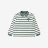 New Balance Kids 10s Yarn Dyed STripe Polo T shirT lighT Khaki Nk9bg4903u Bu