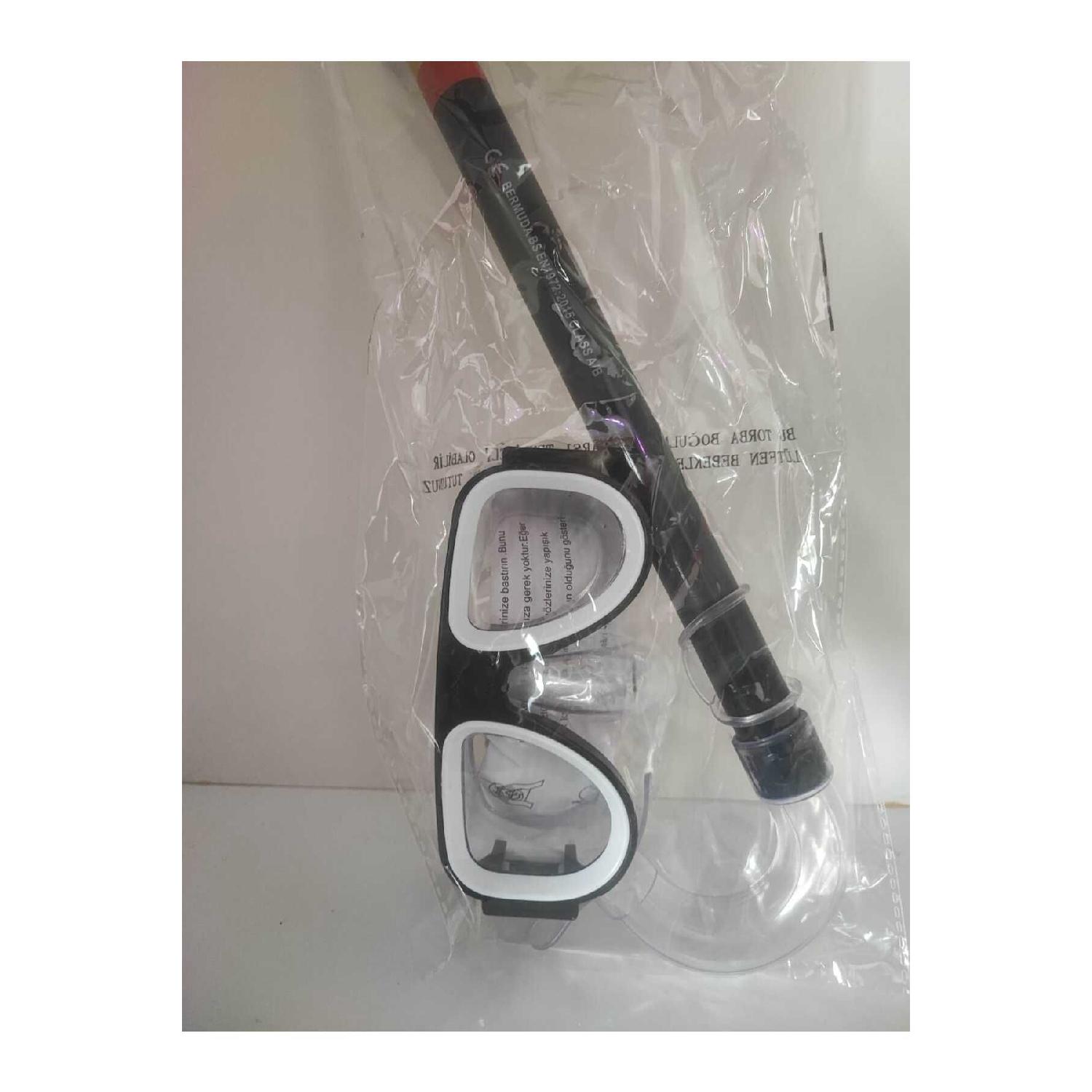 

Mask Snorkel Black Color Silicone Bermuda Bestway чёрный