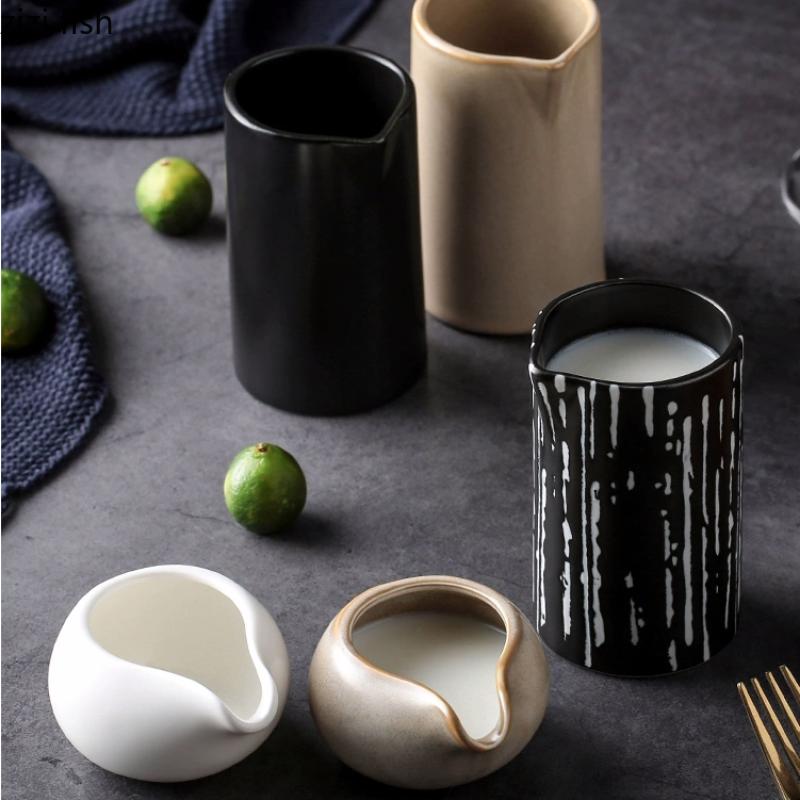 Ceramic Milk Jug Spice Dish Sauce Dish Coffee Nipple Cups Steak Sauce Bucket Snack Bowls Sauce Jugs Gravy Boats Tableware