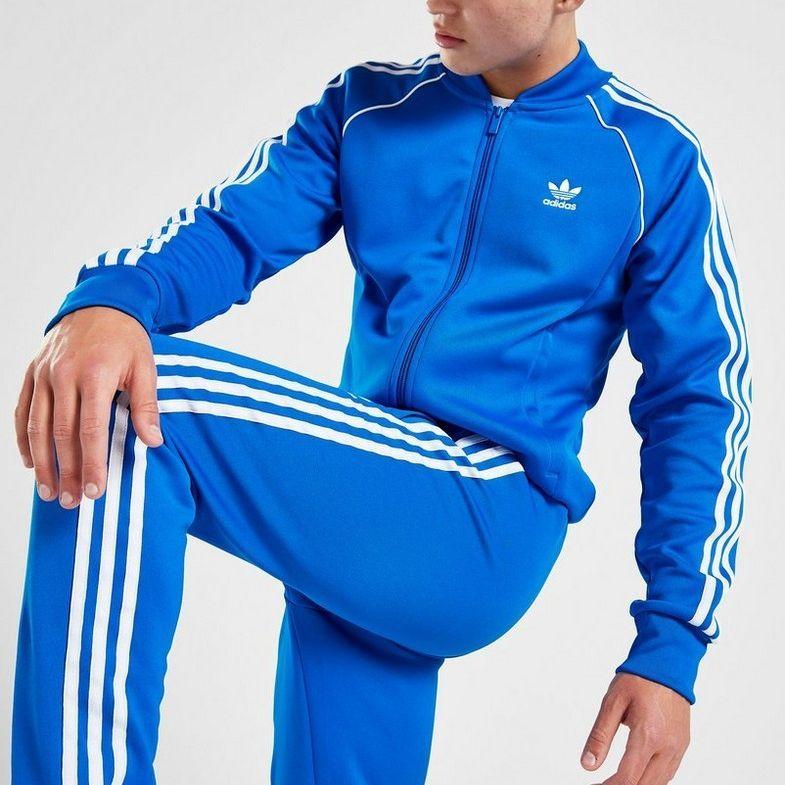 Adidas Originals Adicolor Classics Sst Track Jacket With Three-Stripes And Trefoil Logo Men Tops Blue IL2493