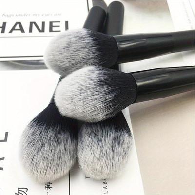 Profesionální 1 ks černá dřevěná rukojeť Beauty Face Brush Base Brush Tools Single Up Brush Tools