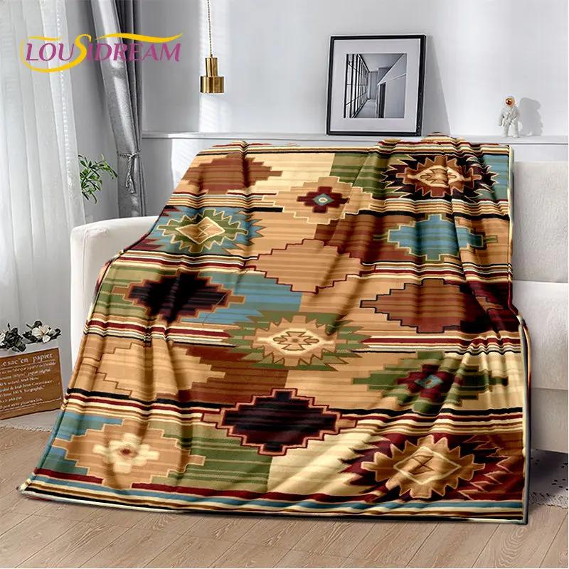 Bohemia Nordic Persia Series Soft Plush Blanket,Flannel Blanket Throw Blanket for Living Room Bedroom Bed Sofa Picnic Cover Kids