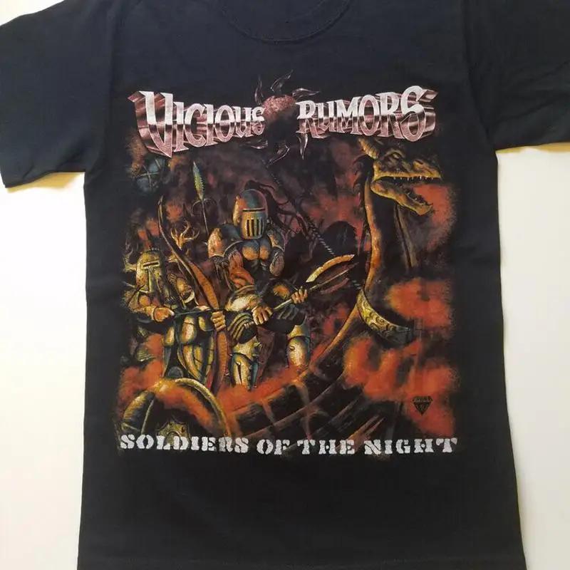 Vicious Rumors Soldiers Of The Night Classic Cotton Black S 5xl T Shirt Da290