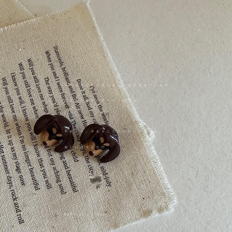 

Очаровательное ожерелье с подвеской в виде щенка со съемной кожаной веревкой - универсальная длинная цепочка на ключицу для женщин