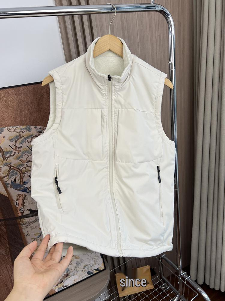 Reversible Men's Windproof Stand Collar Vest - Autumn/Winter 2025 Outdoor Sports Casual Jacket.