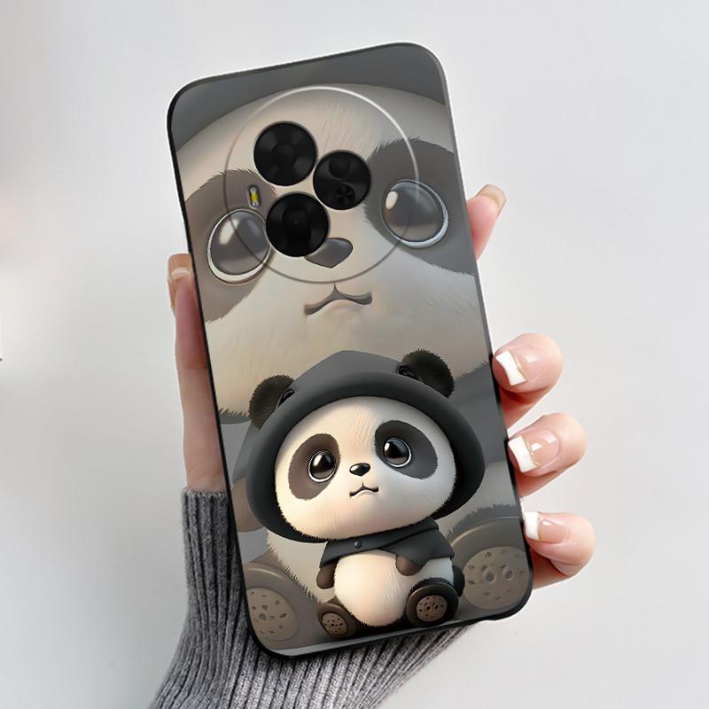 For TCL NxtPaper 60 Ultra Case Luxury Cute Love Rabbit Funny Black Matte Soft TPU Back Cover For Nxt Paper 60 Ultra Phone Case