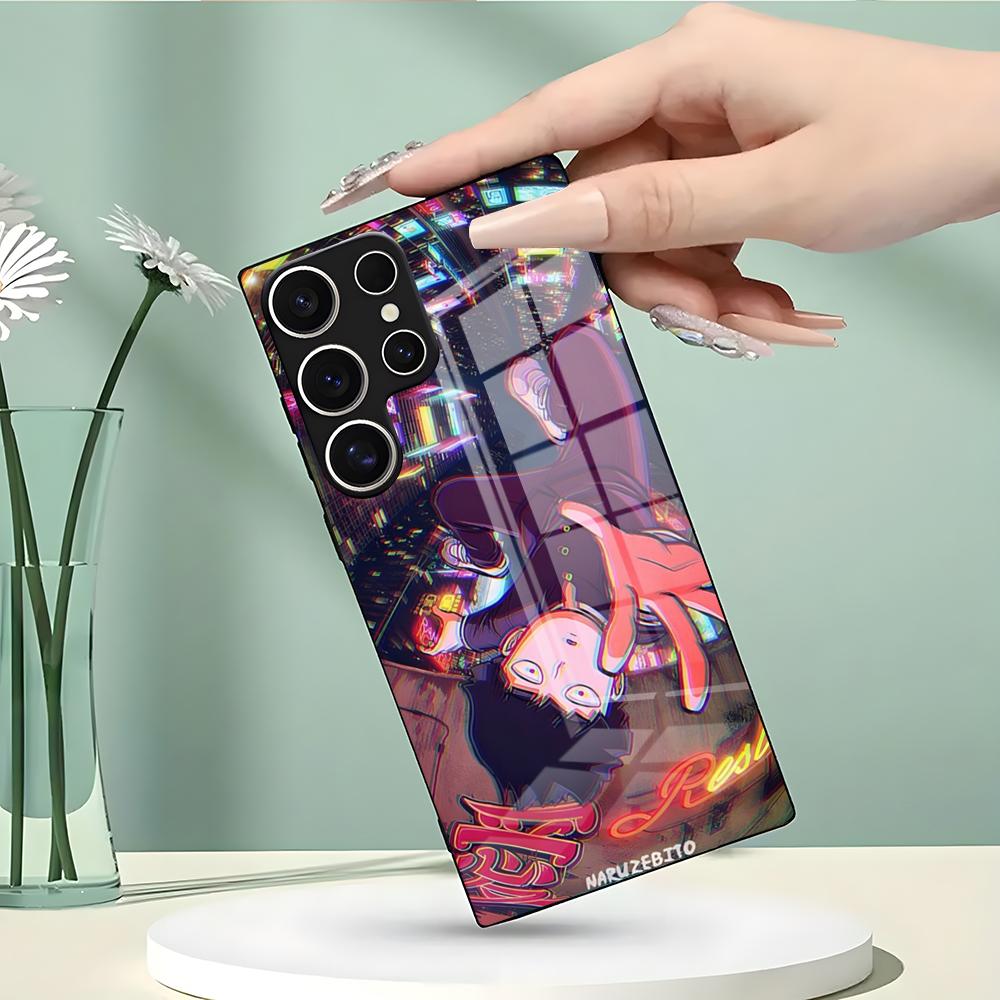 Anime Mob Psycho 100 Handyhülle Für Samsung S26 S25 Edge Ultra 23 22 21 20 Ultra Plus S24 Fe Glasabdeckung