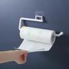 No Drill Kitchen Paper Towel Roll Holder Counter Space Saving Adhesive Rack Dishcloth Hanger for Small Kitchens