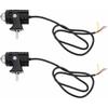2Pcs Motorcycle LED Spotlight Yellow White High Low Beam Spot Lamp 8 to 80V