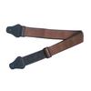 Guitar Strap Adjustable Hard Wearing Comfortable Cotton Guitar Strap Belt with Pick Pockets for Outdoor Travel Brown