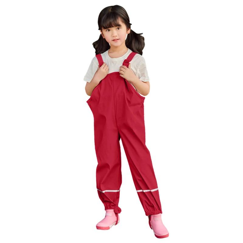 Kinder Wasserdichte Regenhose Kleinkind Kinder Jungen Mädchen Regenhose Winddichte Wasserdichte Latzhose Overall Kleidung