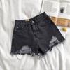 Women's Ripped Denim Shorts 2026 Summer New Style High-waisted Loose Slimming Korean Version Wide-leg Versatile Frayed Hot Pants Trendy
