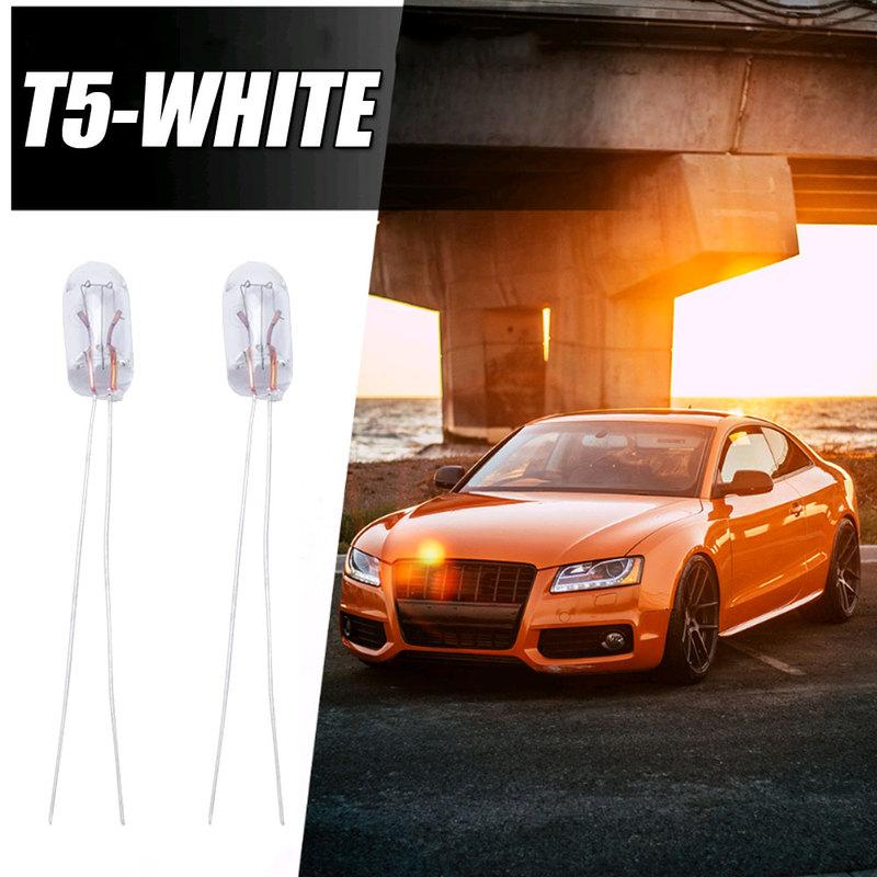 5pcs Universal Auto Trument Bulbs Car Gear Indicator Light Dashboard Light T3 T4 T5 12V Car Signal Lamp Car Light Accessory