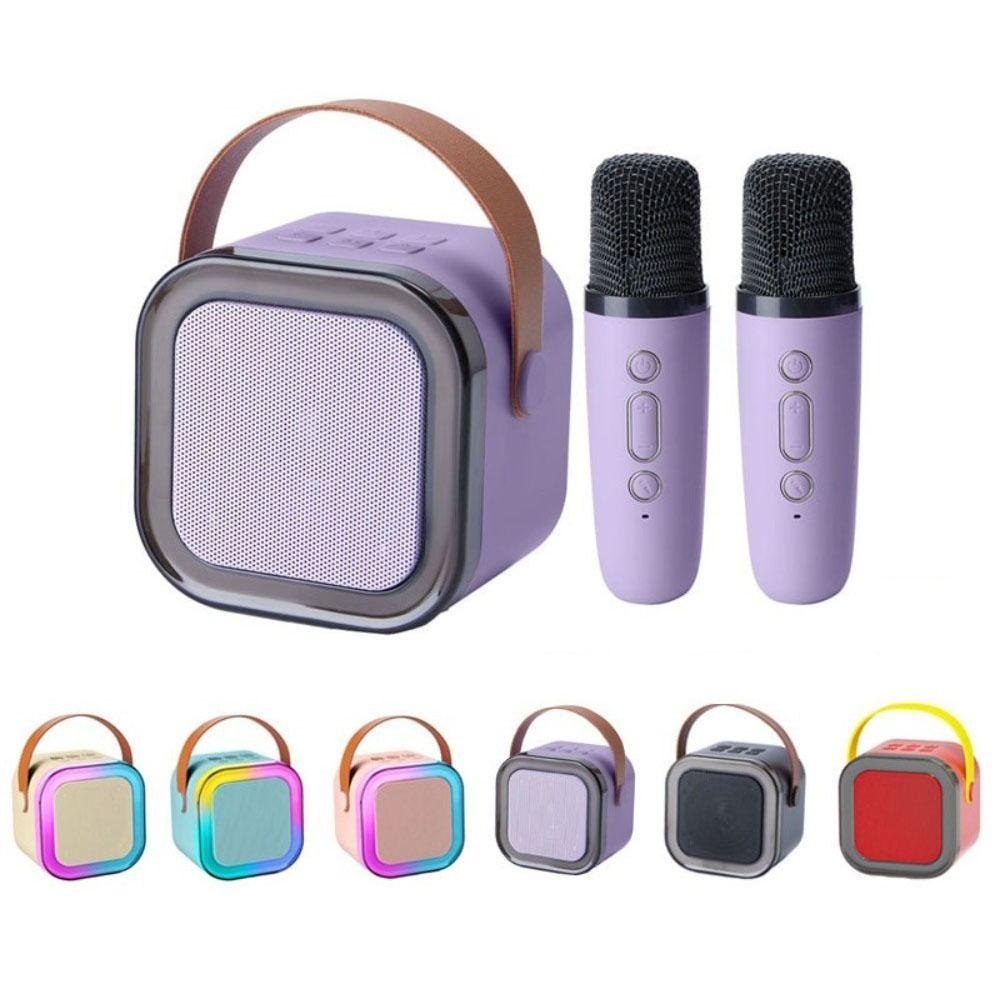 Bluetooth Audio Portable Bluetooth Speaker K12 Karaoke Microphone Mini Karaoke Machine  Home Party