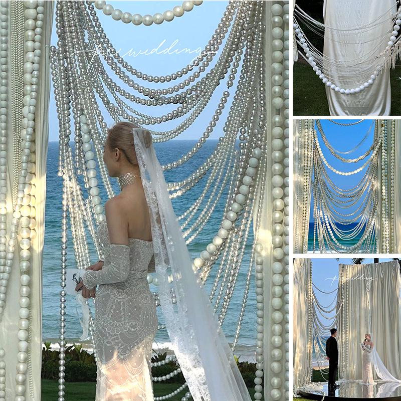 Giant Pearl String Wedding Ornament for Display & Décor
