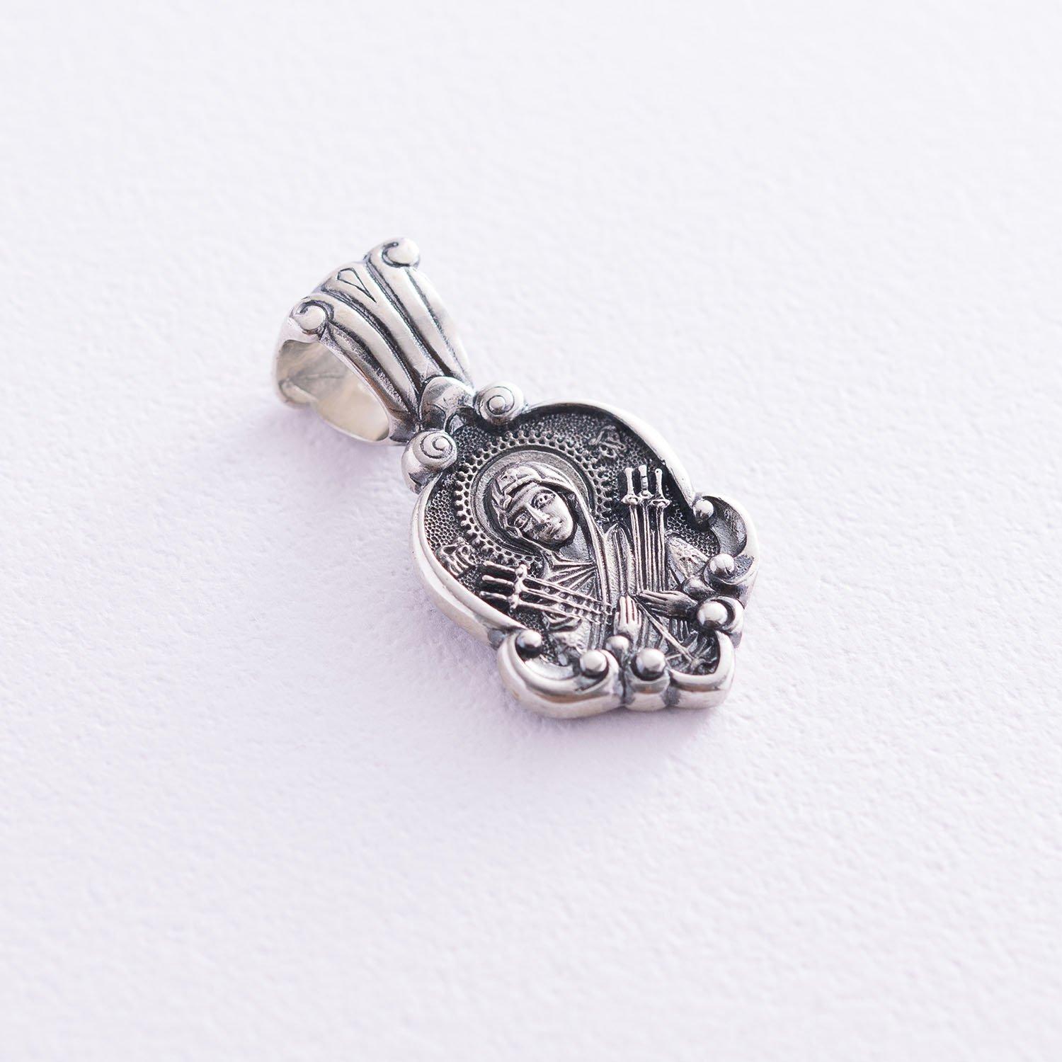 

Срібна ладанка Божа Матір Семистрільна Oniks срібний