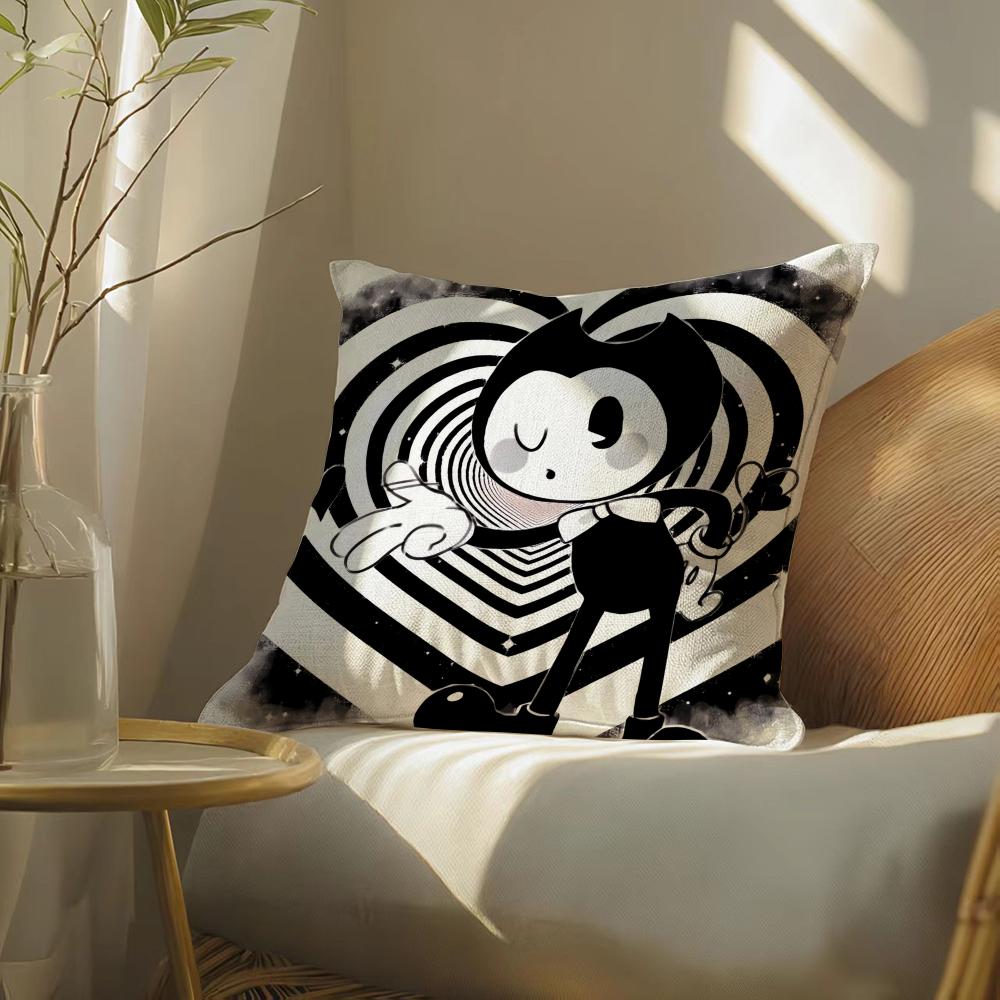GameBBendyandtheInkMMachine Pillow Case Pillowcase Doublesided Printed Sofa Cushion Bedroom Headboard