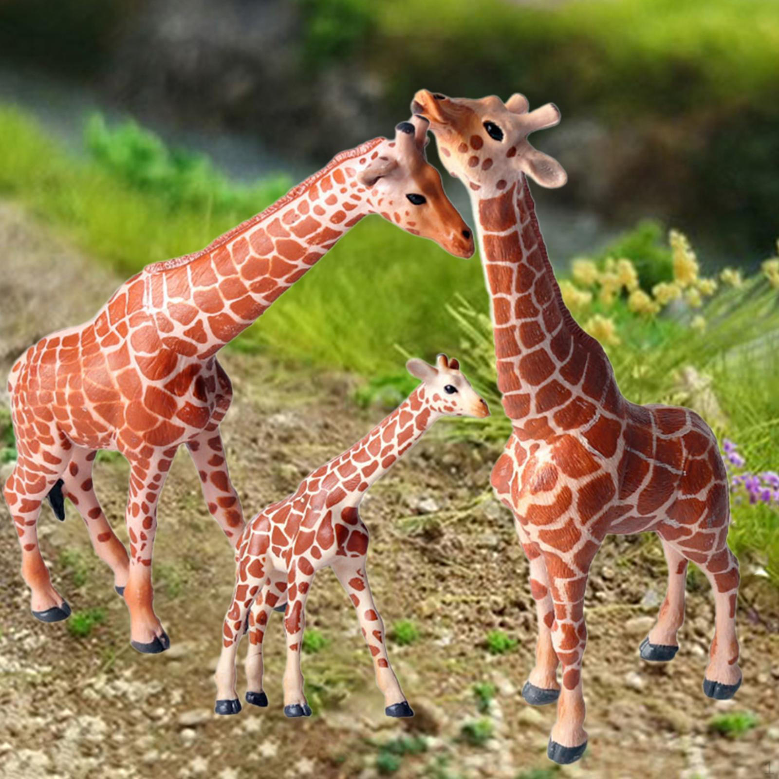 

Фигурка жирафа из 3 предметов, развивающая игрушка, развивающая воображение и творчество, животные Giraffe suite