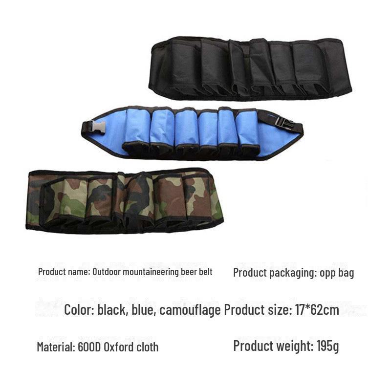 Outdoor Beverage Waist Bag - Holds 6 Cans