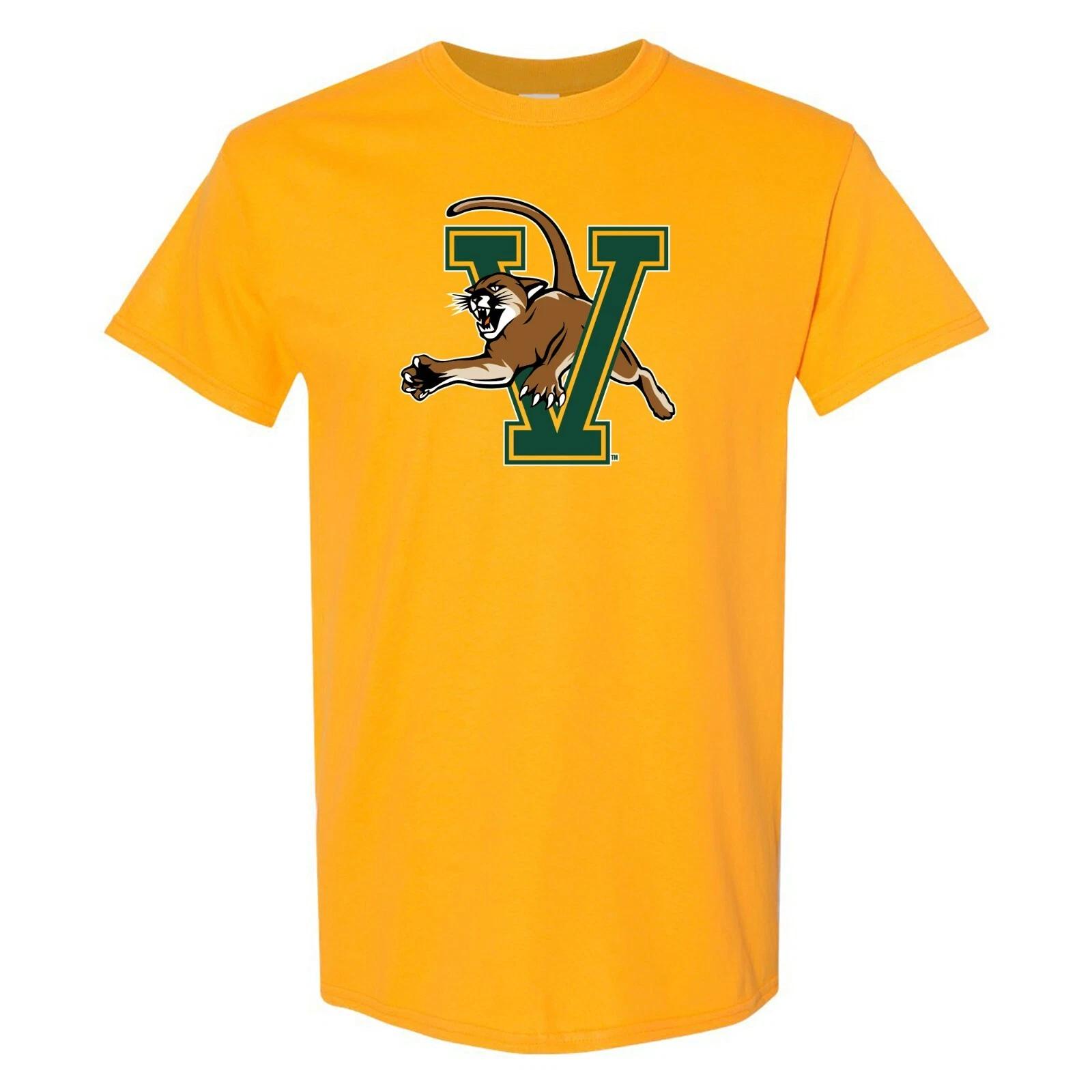 Vermont Catamounts Primary Logo T-Shirt - Gold S