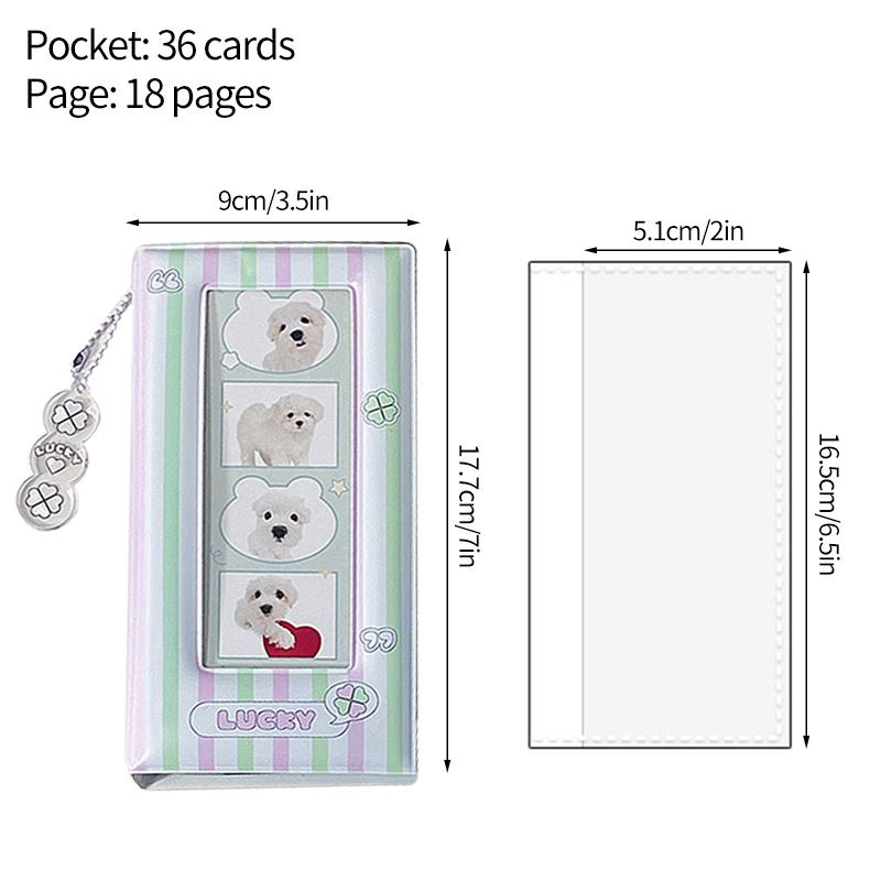 36 Pockets Photocard Binder Photo Album Colorful Four-Grid Photo Storage Book Star Photo Booth Frames Kpop Card Collection Book
