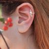 1Pcs Fashion Gold Color Star Ear Clip for Women Exquisite Sparkling Zircon No Piercing Cartilage Ear Cuff Wedding Zircon Gift