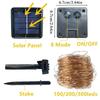 2 Pack Solar Fairy Lights 300LED Solar String Lights Outdoor Waterproof 8 Modes Copper Wire Twinkle Light