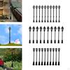 10 Pieces Lamppost Lamps, HO Scale, Miniature Landscape, Path Building Layout, Garden Model