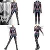 Colorful Skeleton Bodysuit For Halloween Unique Digital Print Jumpsuit
