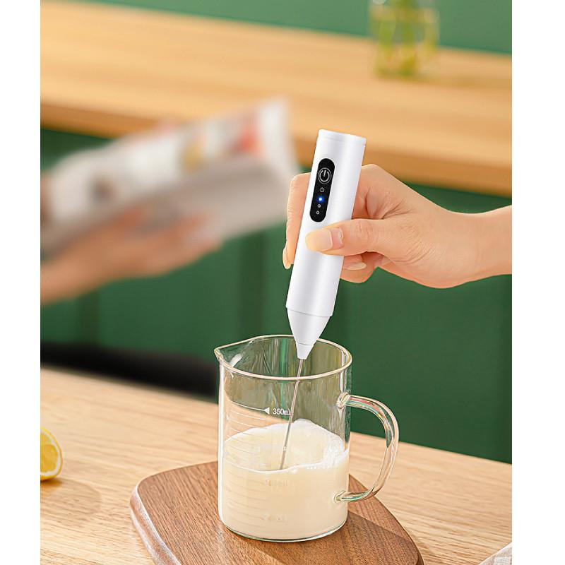 Electric Milk Frother Handheld Mixer For Coffee And Baking Home Use