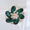 Fashion Crystal Garland Brooch, Temperament Trend Female Anti-Light Silk Scarf Buckle Jewelry Pin