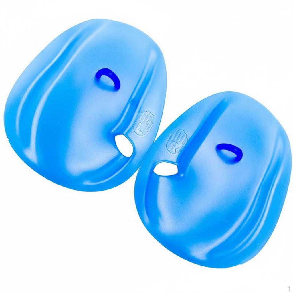 2 Pieces Swimming Hand Paddles Ergonomic Design Webbed Fins Lightweight Finger Flippers
