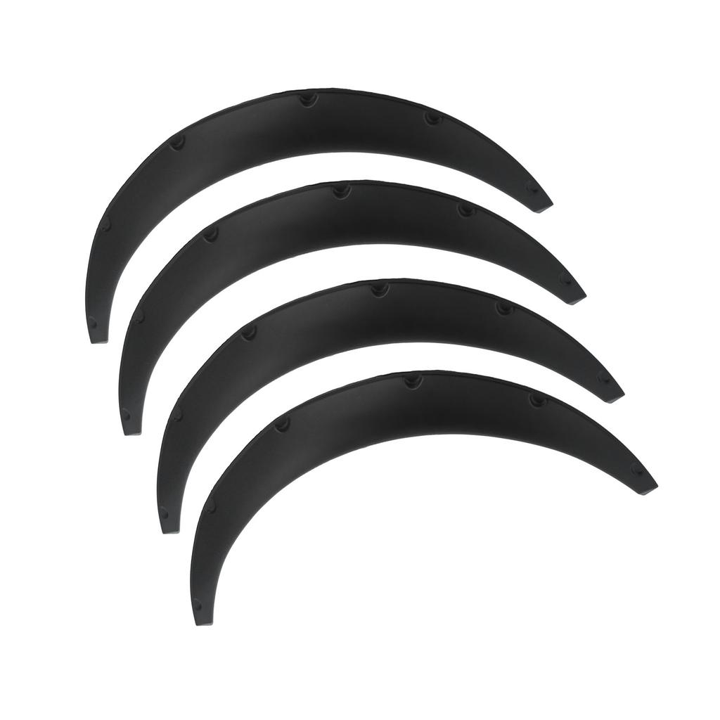 4pcs Wheel Eyebrow Protector Flexible PP Widened Decorative Wheel Arches Lips Universal for Car110mm 4.3in