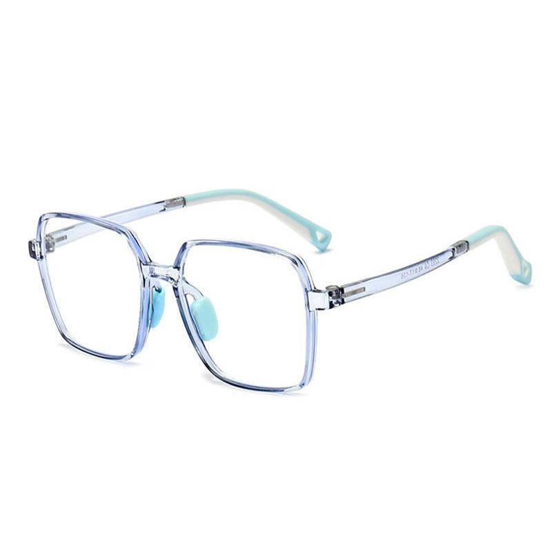 Brand Design Boy Square Large Frame Anti Blue Light Prescription  Myopia Glasses Girls Photochromic Astigmatism Children Eyewear
