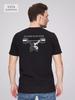 T-shirt with Print On Back Weightlifting