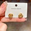 Chic Retro Irregular Geometric Stud Earrings for Women - Luxurious and Versatile High-End Design