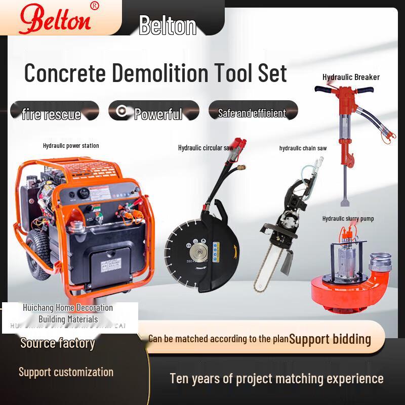 Belton Hydraulic Demolition Tool Set CN plug (adapter included)
