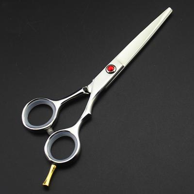 440C 5,5 Zoll Silber Haarschere Haarschnitt Ausdünnen Friseurwerkzeuge Schneideschere Friseurschere