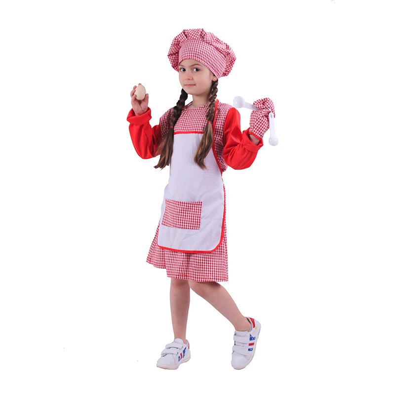 Children Toddler Chef Show Costume Play House Cosplay Boys And Girls Halloween Costume Chef Cos