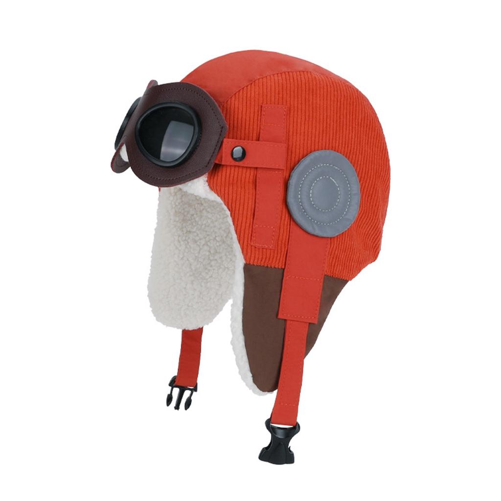 Wintermütze für Kinder, Retro Lei Feng Mütze, Mütze mit warmem Fleece, Ohr-, Motorradmütze zum Fahren