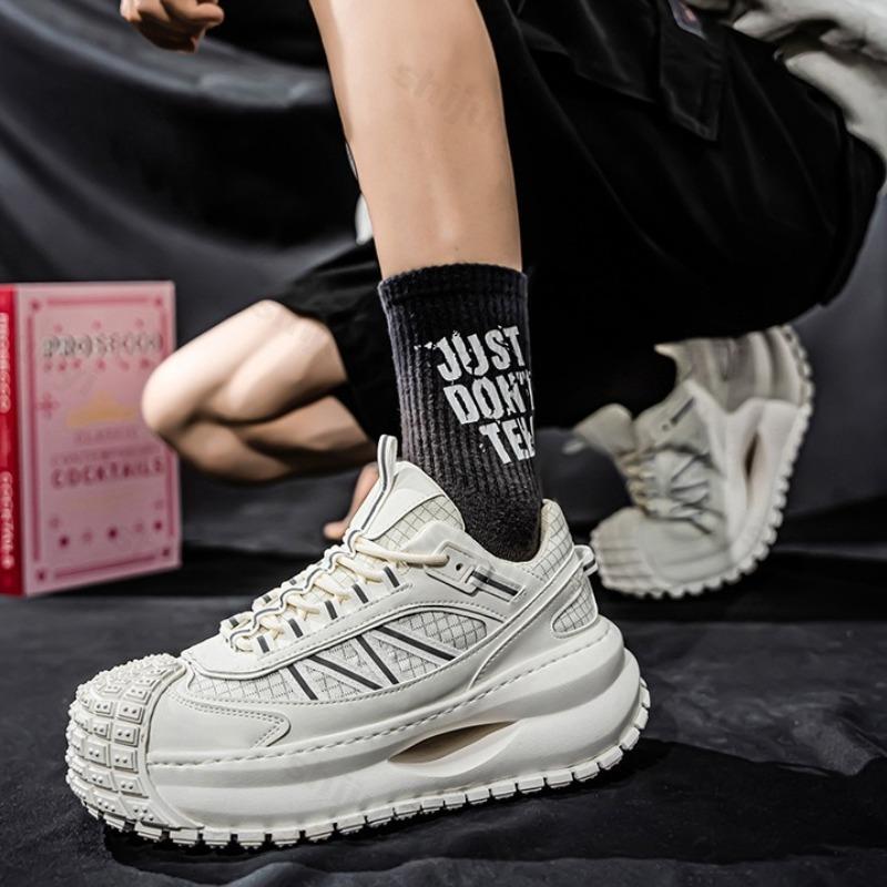 Modne Męskie Buty Casual 2025 Nowy Wiosenny Trend Modowy Wszechstronne Buty Sportowe na Grubej Podeszwie Odporne na Ścieranie Wygodne Sneakersy Chunky