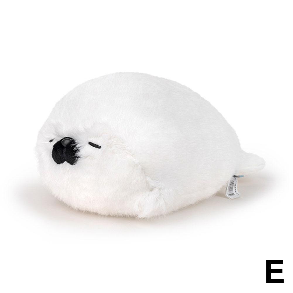 Soft Plush Sea Lion Otter Stuffed Animal Pillow Doll Animal Toy Round Cushion Throw Pillow for Kids Birthday Gift