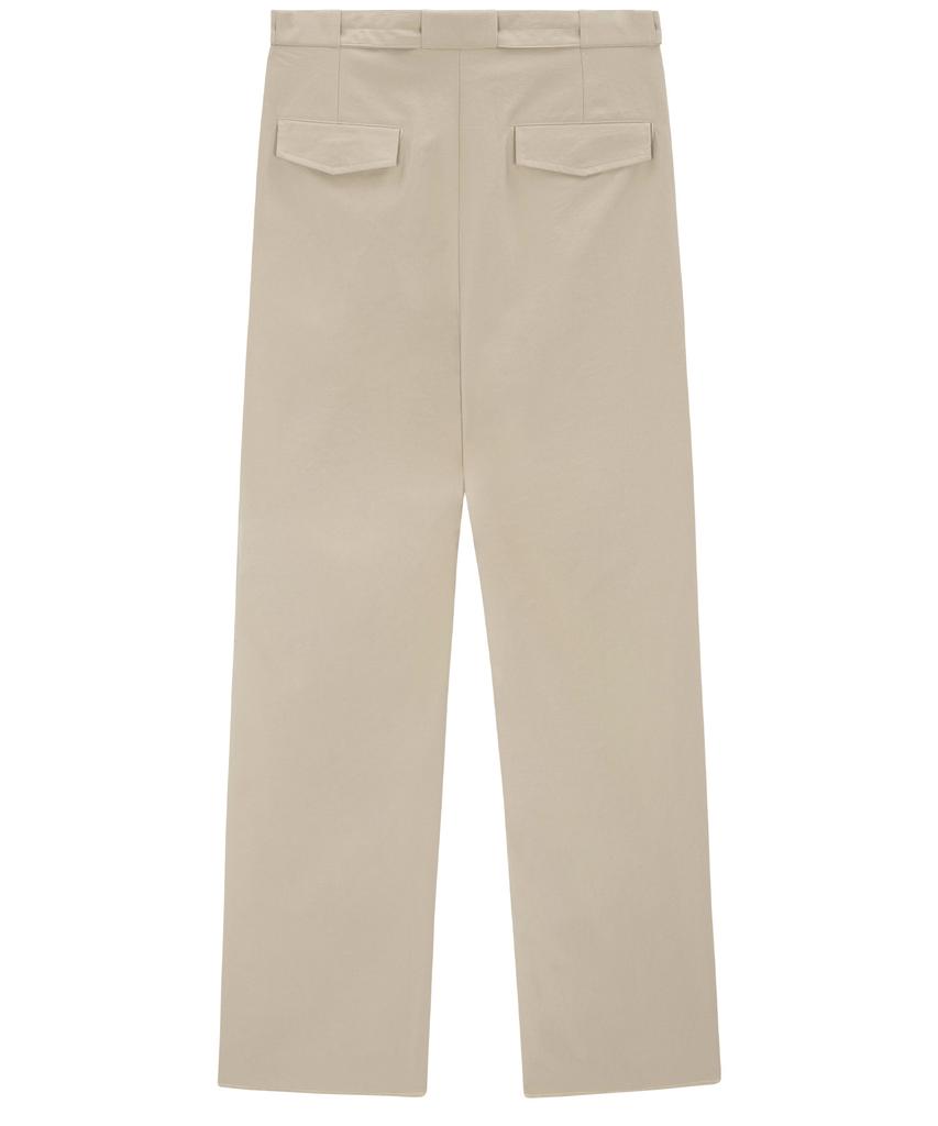 EZIO Belted Pocket Wide Pants - Beige