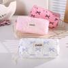 Girls Cosmetic Bag With Simple Butterfly Knot Style Made Of Durable Polyester