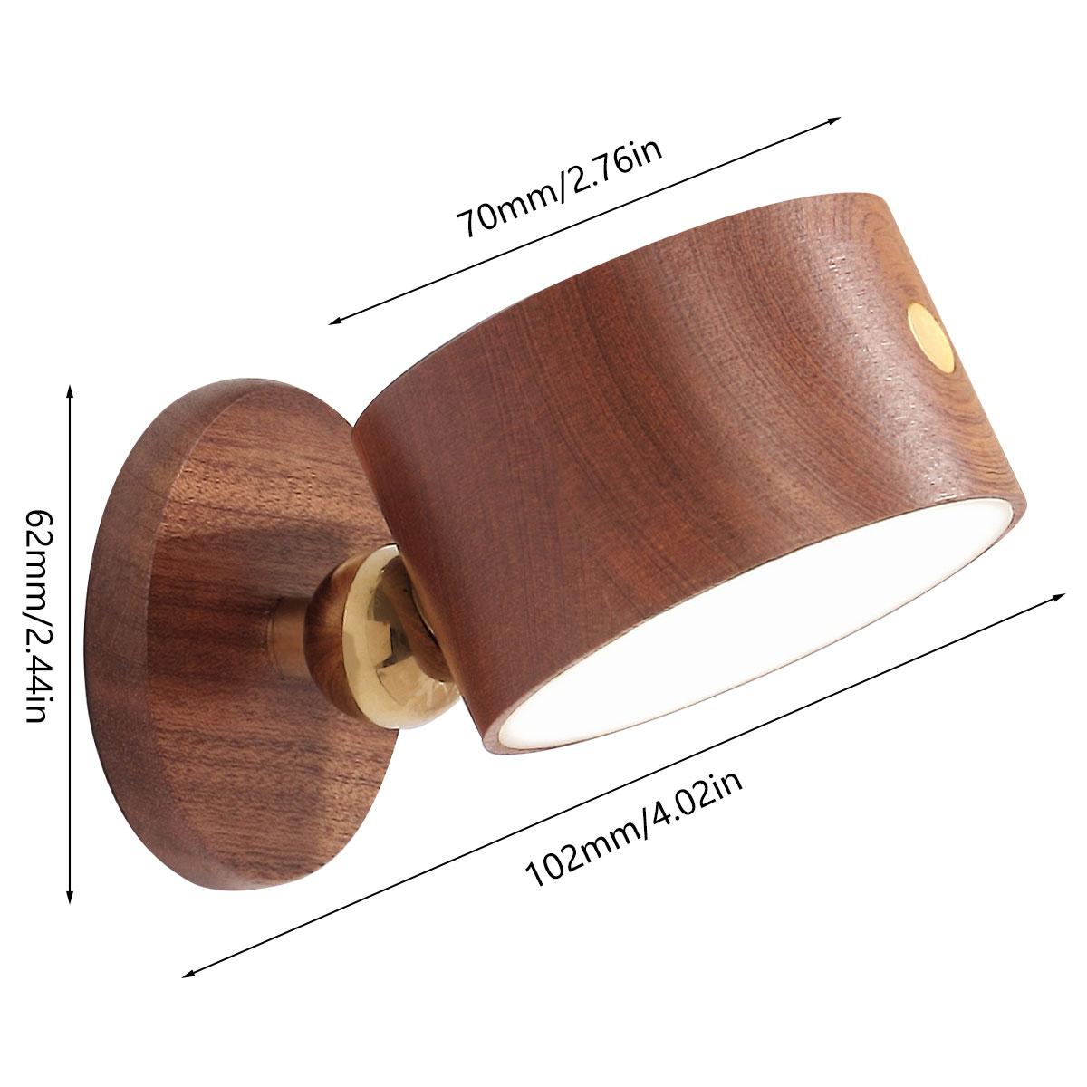 

Современные настенные бра, светодиодные настенные лампы с 3 уровнями яркости, сенсорным управлением и регулировкой яркости, аккумуляторная батарея USB 1500 мАч, поворот на 360°